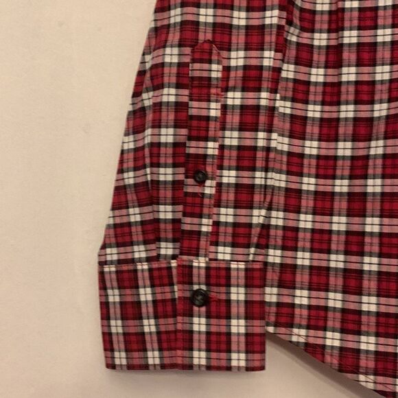 GH Bass & co tartan plaid long sleeve blouse Size S NWT - Picture 3 of 8